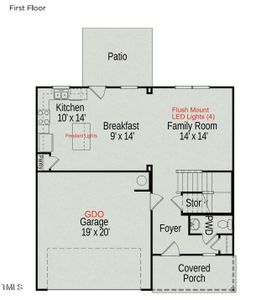 First floor layout