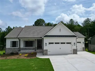 New construction Single-Family house 65 River Rdg Walk, Monroe, GA 30656 plan (GA) Carson A 3 Front Entry - image