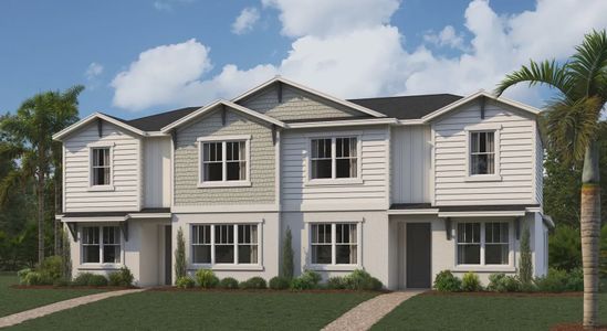 New construction Single-Family house 10549 Longmeadow Ave, Parrish, FL 34219 plan Maple Paired Villa - image