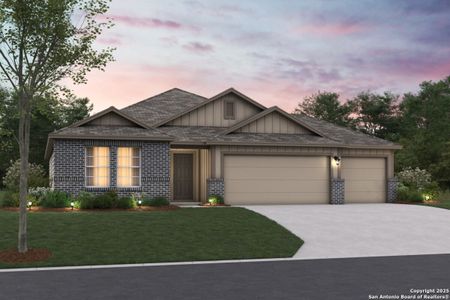 New construction Single-Family house 105 Greeley Dr, Floresville, TX 78114 plan Ellsworth - image