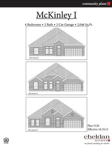 New construction Single-Family house 1989 Nightfall Trl, Venus, TX 76009 plan McKinley I - image