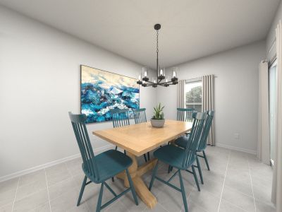 Rendering of Dining Room in Holly Floorplan