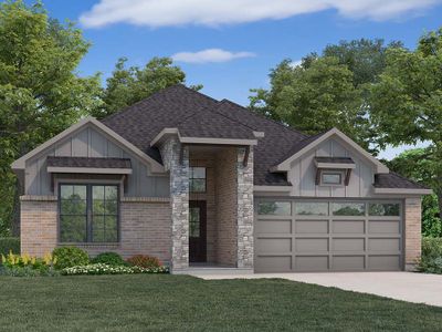 New construction Single-Family house 12018 Champions Forest Drive, Mont Belvieu, TX 77535 The Brighton- photo 0