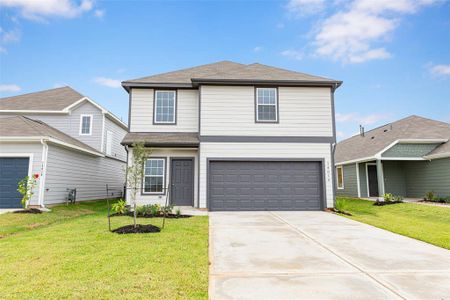 New construction Single-Family house 14014 Mount Hunter Drive, Willis, TX 77318 The Lakeland- photo 0