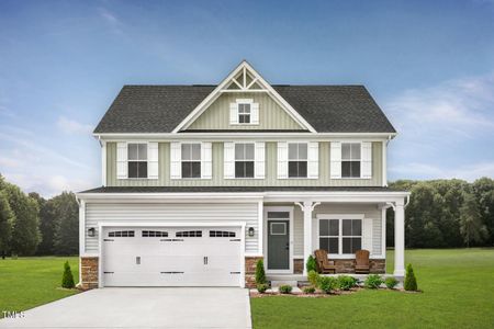 New construction Single-Family house 48 Bluebell St, Sanford, NC 27330 Columbia- photo 0