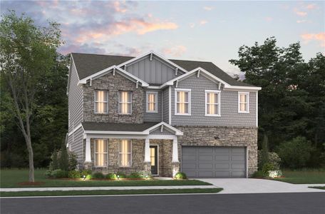 New construction Single-Family house 768 Clifftop Crossing Sw, Powder Springs, GA 30127 Riverside- photo 0