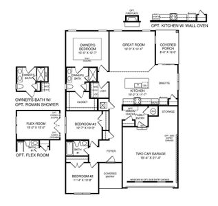 Bramante ranch floor plan