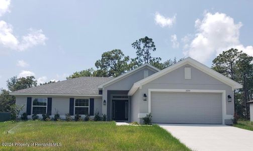 New construction Single-Family house 11253 Kiska Wren Road, Weeki Wachee, FL 34614 1755- photo 0