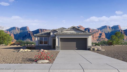 New construction Single-Family house 5521 E Button Ln, San Tan Valley, AZ 85140 plan Baxter - image