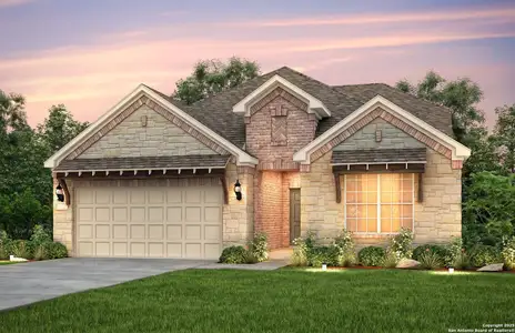 New construction Single-Family house 527 Athabaska Trl, New Braunfels, TX 78130 plan Mooreville - image