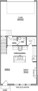 Beazer Homes Plano Gateway Watercolor plan