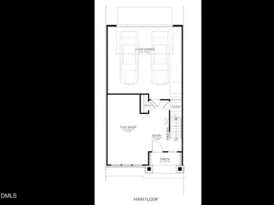 New construction Townhouse house 2403 Adrift Rd, Fuquay Varina, NC 27526 plan Cora - Midtown Collection - image