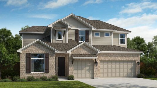 New construction Single-Family house 1210 Silver Falls Dr, Georgetown, TX 78626 plan Irving - image
