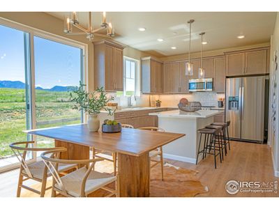 open concept dining to eat in kitchen