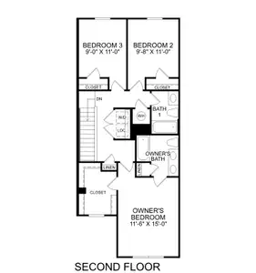 New construction Townhouse house 1001 Knickerbocker Dr, Youngsville, NC 27596 plan Poplar - image