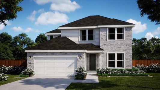 New construction Single-Family house 165 Jared Bryant Ave, Kyle, TX 78640 plan Javen Floor - image