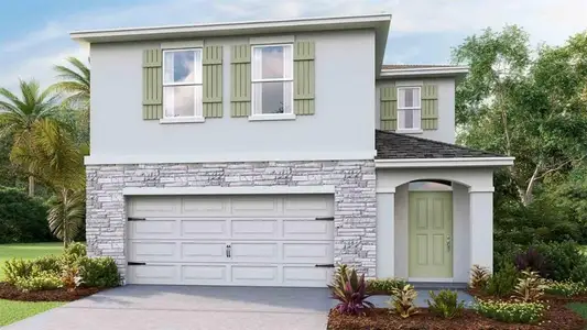 New construction Single-Family house 6803 Broad River Ave, Land O' Lakes, FL 34638 plan Elston II - image