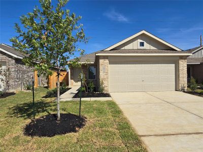 New construction Single-Family house 28758 Texas Plains Dr, Hockley, TX 77447 Kitson- photo 0