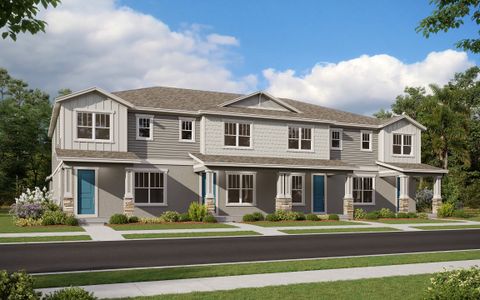 New construction Townhouse house 13295 Peaceful Melody Dr, Winter Garden, FL 34787 plan Porter - image