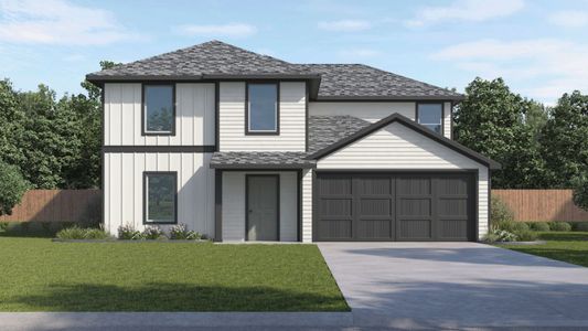 New construction Single-Family house 13412 Roughstock Wy, Mustang Ridge, TX 78610 plan The Callahan - image