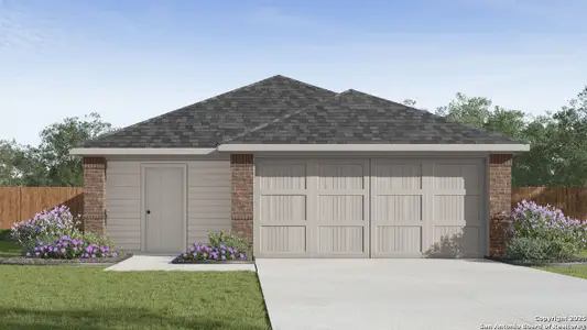 New construction Single-Family house 13915 San Saba Fls, San Antonio, TX 78253 Caprock- photo 0