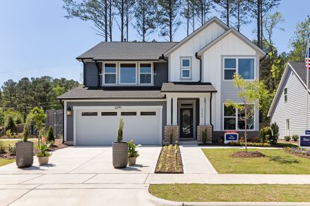 New construction Single-Family house 3391 Mission Olive Pl, New Hill, NC 27562 The Triumph- photo 0