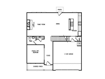 New construction Single-Family house 120 Eryn Ter, Covington, GA 30014 plan The Baxley - image