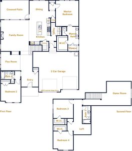 Dublin Floorplan with Fireplace