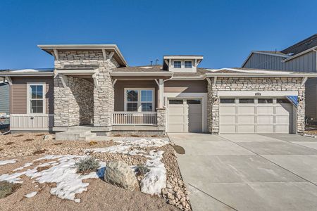 New construction Single-Family house 3889 Treadway Pt, Castle Rock, CO 80108 Trevino- photo 0