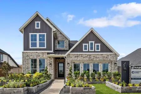 New construction Single-Family house 14802 Buffalo Head St, Mont Belvieu, TX 77523 plan Cayman 50′ Lot - image