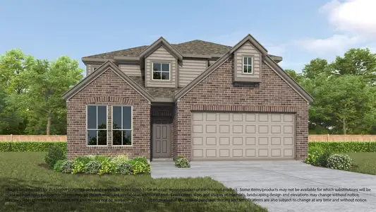 New construction Single-Family house 52 Shining Point Dr, Waller, TX 77484 plan 254 - image