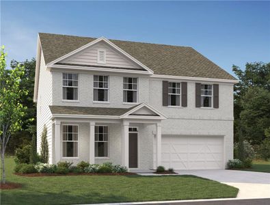 New construction Single-Family house 7296 Eton Lane, Locust Grove, GA 30248 Hampstead Homeplan- photo 0