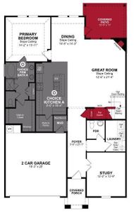 Beazer Homes Stark Farms Rainier Floorplan.