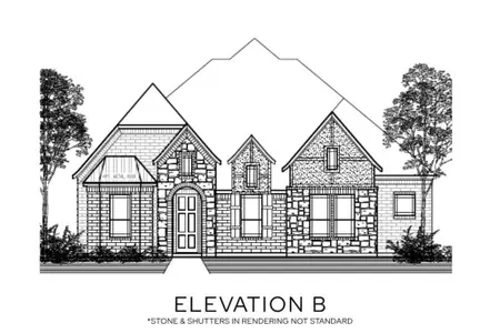 New construction Single-Family house Waxahachie, TX 75165 plan The Duncan - Rear Entry - image