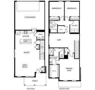 New construction Townhouse house 1596 Riverplace Dr, Unit 5, Windsor, CO 80550 plan The Woodland - image