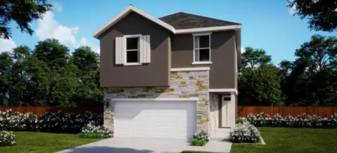 New construction Single-Family house 206 Kislingbury Ln, Kyle, TX 78640 Micah- photo 0