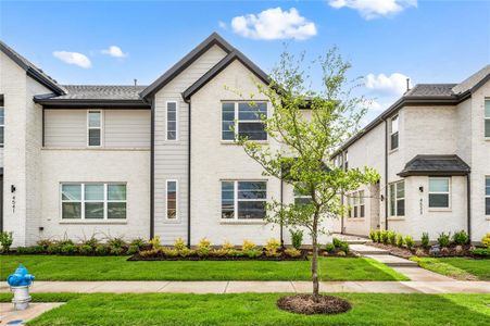 New construction Townhouse house 4537 Lamplights Dr, Celina, TX 75078 Berwyn Modern- photo 0