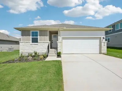 New construction Single-Family house 320 Wheel Horse Rd, Burnet, TX 78611 plan The Briscoe (820) - image