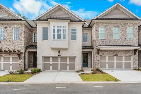 New construction Townhouse house 512 Winston Croft Cir, Unit 57, Johns Creek, GA 30022 plan The Ellington - image