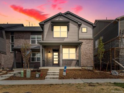 New construction Townhouse house 22331 E 7Th Place, Aurora, CO 80018 The Woodland- photo 0