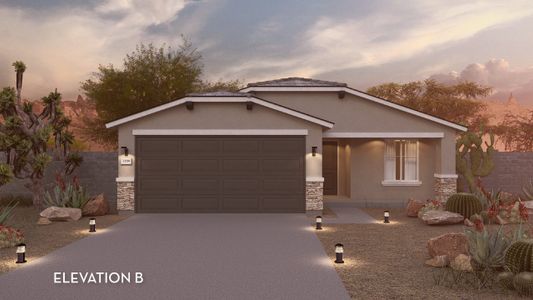 New construction Single-Family house 36800 Santa Barbara Ave, Maricopa, AZ 85138 plan Aztec - image