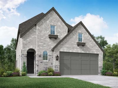 New construction Single-Family house 1556 Whispering Meadow Drive, Van Alstyne, TX 75495 Ellington Plan- photo 0