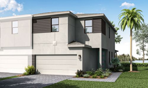 New construction Townhouse house 14055 Sw Solange St, Port Saint Lucie, FL 34987 Dakota- photo 0