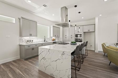 Gourmet kitchen featuring timeless shaker countertops, making it the ideal space for culinary enthusiasts and entertainers alike