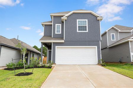 New construction Single-Family house 13782 Sunshine Peak Drive, Willis, TX 77318 The Camden- photo 0