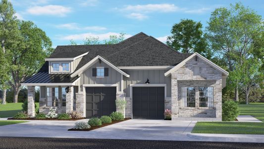 New construction Single-Family house 5210 Capricorn Way, Manvel, TX 77578 Carriagehouse - Single Story Villas- photo 0