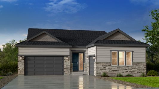 New construction Single-Family house 16975 Black Rose Pl, Parker, CO 80134 Columbine- photo 1 1