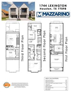 1744 Lexington floor plan. Please be aware that these plans are the property of the architect/builder that designed them & not New Leaf Real Estate LLC. Mazzarino Construction and/or 1742 Lexington Street LLC are protected from reproduction & sharing under copyright law. These drawings are for general information only. Measurements, square footages & features are for illustrative marketing purposes. All information should be independently verified. Plans are subject to change without notification.