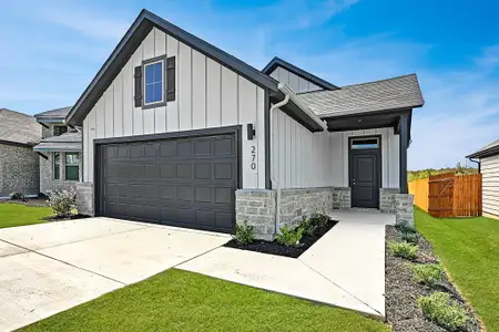 New construction Single-Family house 270 Bendecido Lp, Elgin, TX 78621 plan Cedar | Trinity Ranch - image