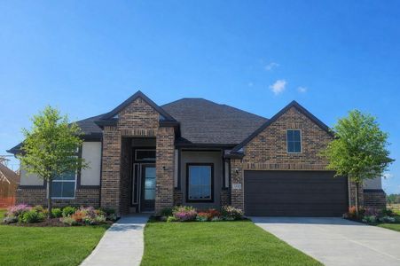 New construction Single-Family house 12135 Lake View Blvd, Mont Belvieu, TX 77523 plan Amber 65' Lot - image
